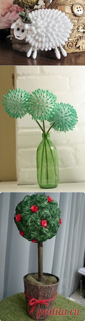 Красота из ватных палочек и дисков / posobie.info