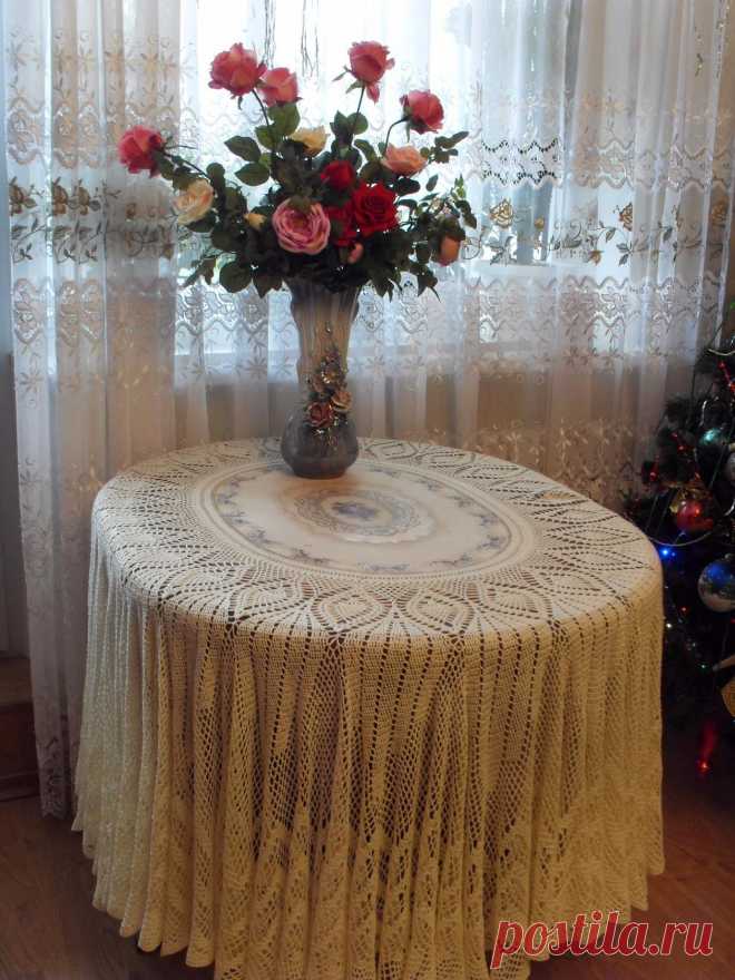 Так выглядит моя скатерть  у заказчика