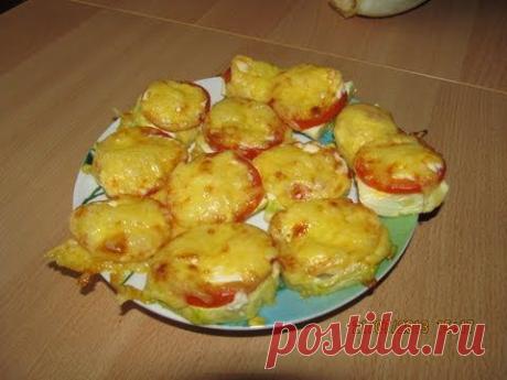Запеченые кабачки с сыром - сочное блюдо!