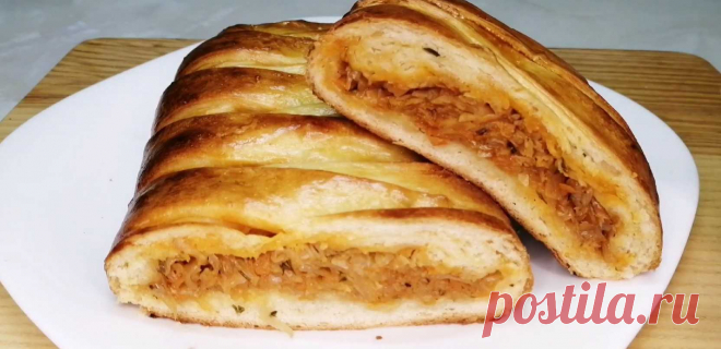 Кулебяка с капустой — рецепт на  EdaVideo.