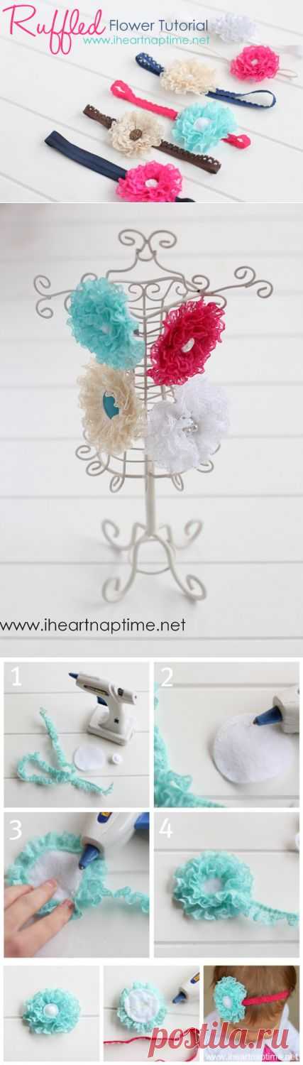Ruffled Lace Flower - Picture {TUTORIAL}