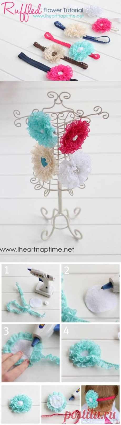 Ruffled Lace Flower - Picture {TUTORIAL}