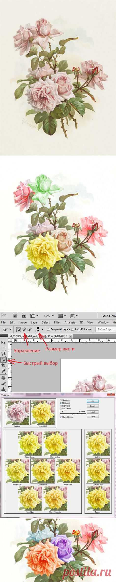 Цветокорекция в Photoshop