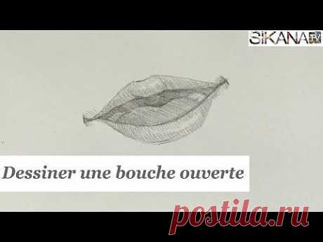 Comment dessiner une bouche ouverte ? - HD - YouTube