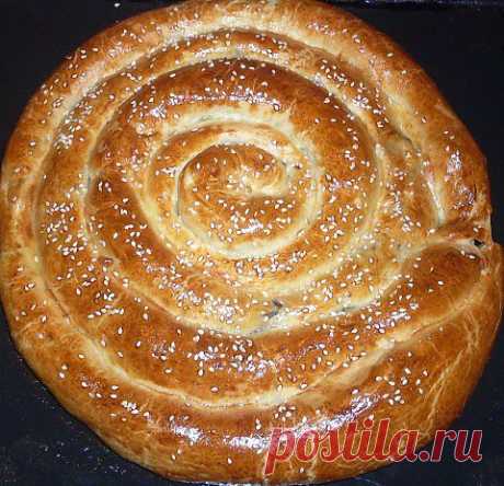 Пирог - улитка из слоеного теста (на скорую руку) | Четыре вкуса