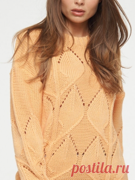 АВТОР :Этот цвет свитера называется "персиковый крем"-схема