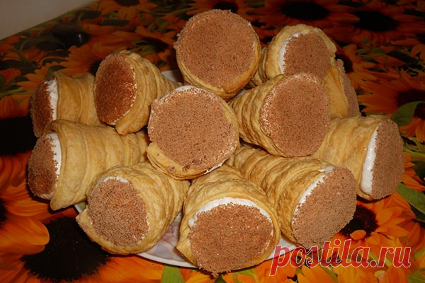 Трубочки с белковым кремом — Сад Заготовка