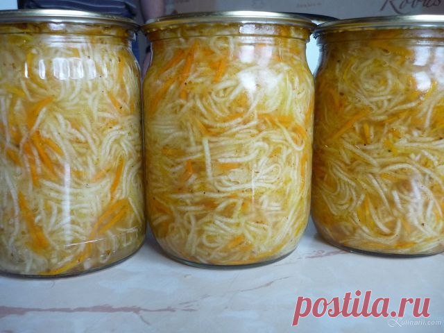 Вкуснейшая заготовка на зиму: кабачки по-корейски