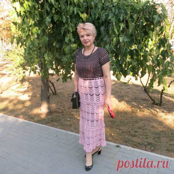 Комбинированное летнее платье - Lilia Vignan