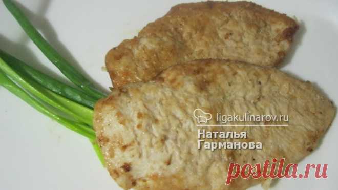 Куриное филе в яичной панировке - рецепт пошаговый с фото