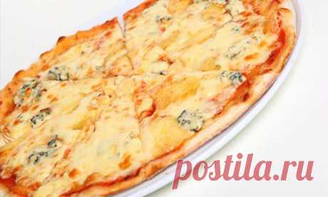 Рецепт итальянской пиццы «4 сыра» (Pizza ai quattro formaggi) / Простые рецепты