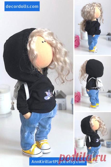 Custom Doll Handmade Teenager Tilda Interior Decor Doll | Etsy