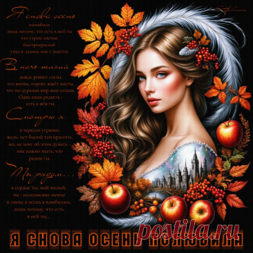 Я снова осень полюбила. Красивые открытки Представлены красивые открытки - Я снова осень полюбила