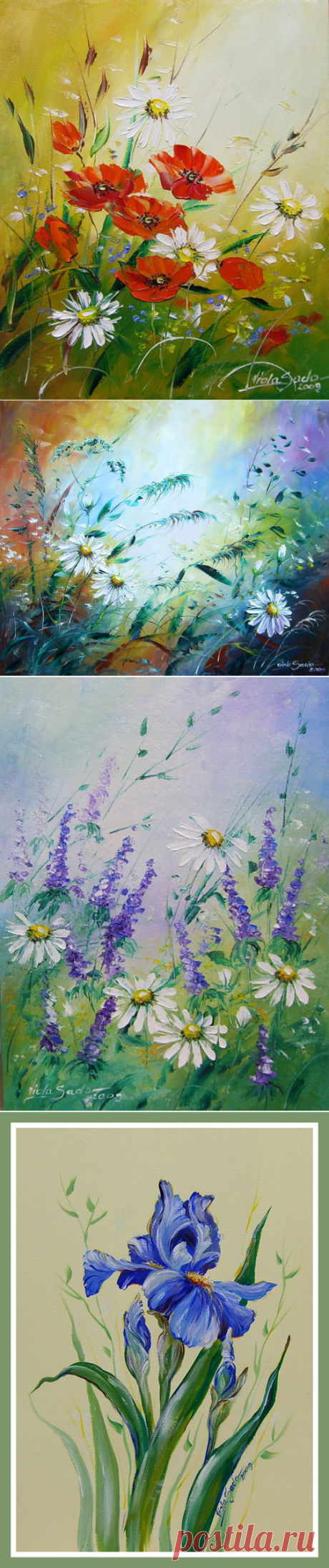 Художник Viola Sado. Цветочная живопись!!!!&