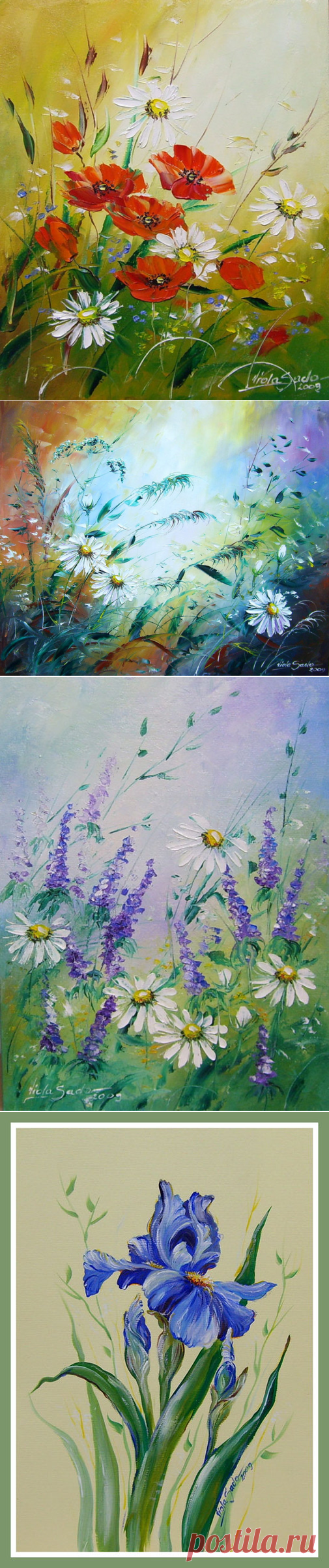 Художник Viola Sado. Цветочная живопись!!!!&