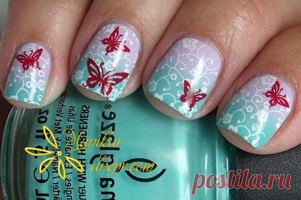 Маникюр в Днепропетровске Stamping nail art маникюр