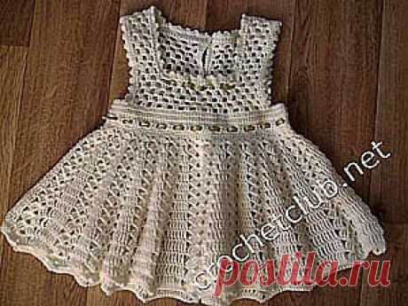 Платье для девочки «Первое торжество» - Вязание Крючком. Блог Настика