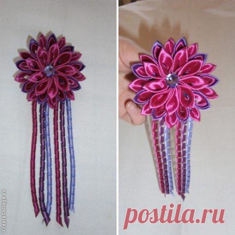 Украшения из лент ручной работы