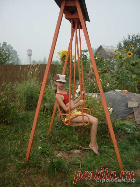 Качели для дачи своими руками | www.строюсам.рф