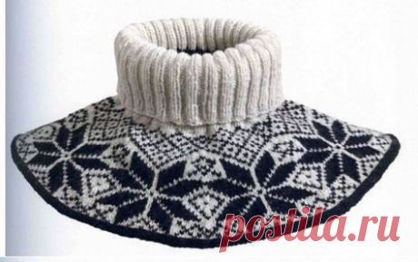 Узор для манишки спицами — DIYIdeas