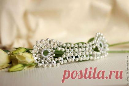 Купить Украшение для волос в стиле Арт-деко. Свадебное украшение - белый, арт-деко