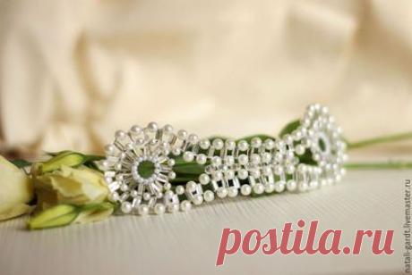 Купить Украшение для волос в стиле Арт-деко. Свадебное украшение - белый, арт-деко