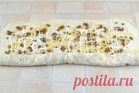 Пирог на быструю руку: Сытный Мясной пирог из лаваша Это рецепт проще простого!