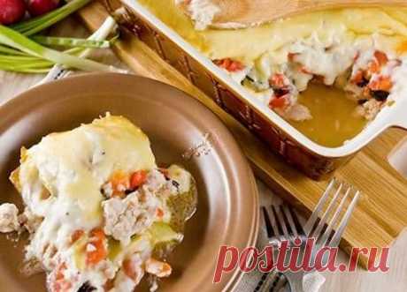 Гратен с овощами и куриным фаршем – рецепт с фото / Простые рецепты