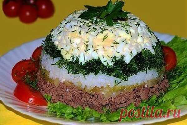 Фантастически вкусное и очень красивое блюдо! "Салатик из куриной печени" Просто пальчики оближешь! Рецепт здесь...