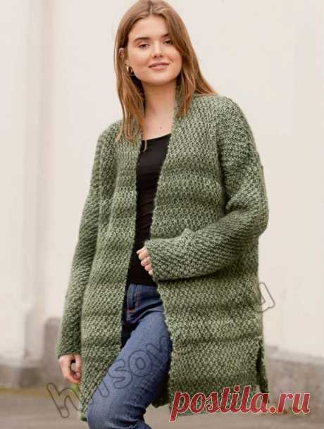 Вязание жакета Moss Print - Хитсовет