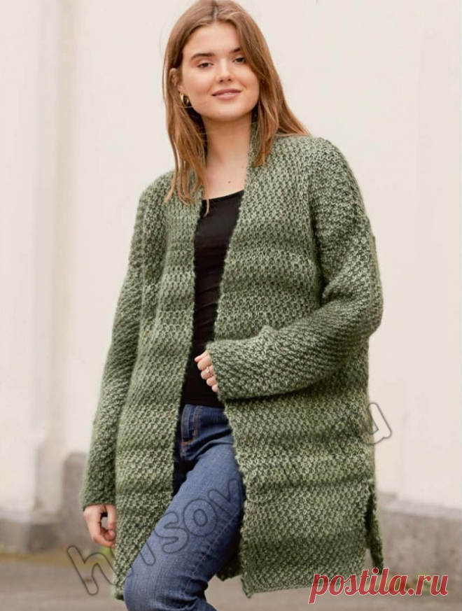 Вязание жакета Moss Print - Хитсовет