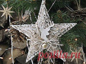 Рождественская звезда своими руками Декорирование. Мастер-Классы. Ярмарка Мастеров - ручная работа, handmade
