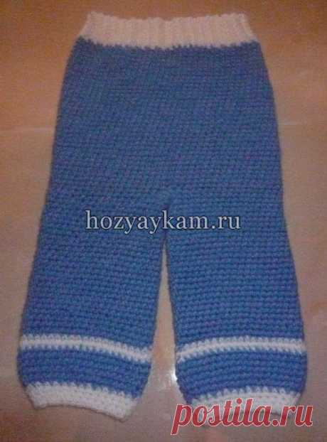 Штанишки для новорожденных крючком