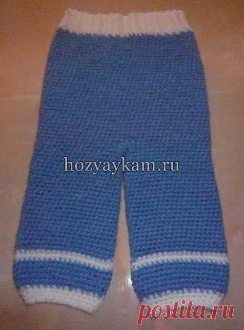 Штанишки для новорожденных крючком