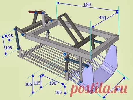 Картофелекопалка для мотоблока, чертежи, изготовление своими руками