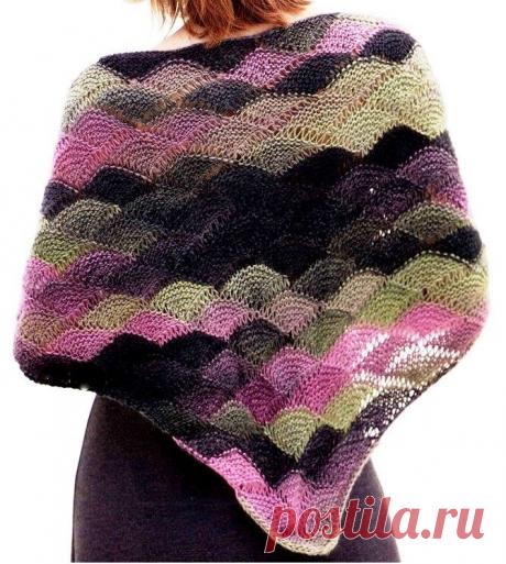 Многоцветная шаль | САМОБРАНОЧКА - сайт для рукодельниц, мастериц