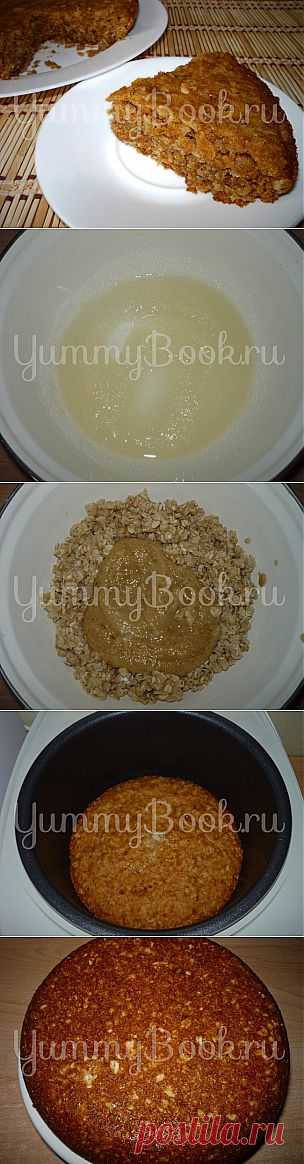 Постный овсяный пирог с грушами из мультиварки - пошаговый рецепт с фото