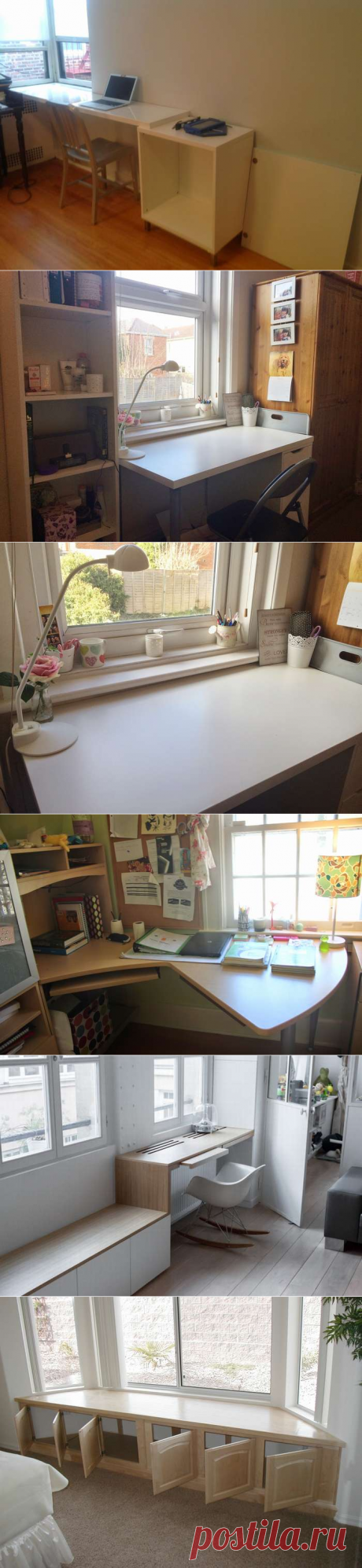 Столы-подоконники 70 фото