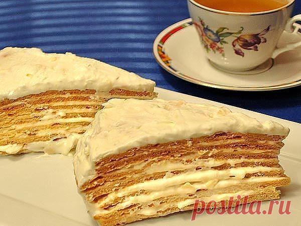 Торт "Парижский коктейль" так и тает во рту! | Четыре вкуса