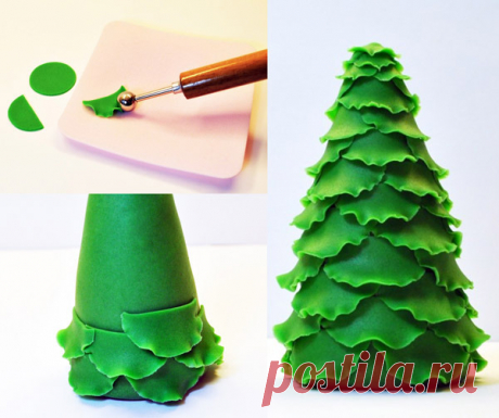 Елка из полимерной глины | 41 фото | Polymer clay craft
