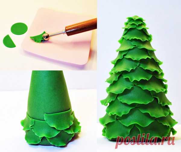 Елка из полимерной глины | 41 фото | Polymer clay craft