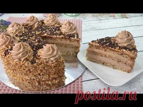 торт БЕЛОЧКА! Знаменитый БЮДЖЕТНЫЙ Вкуснейший Ореховый торт! Без сливок, желатина и сыра!