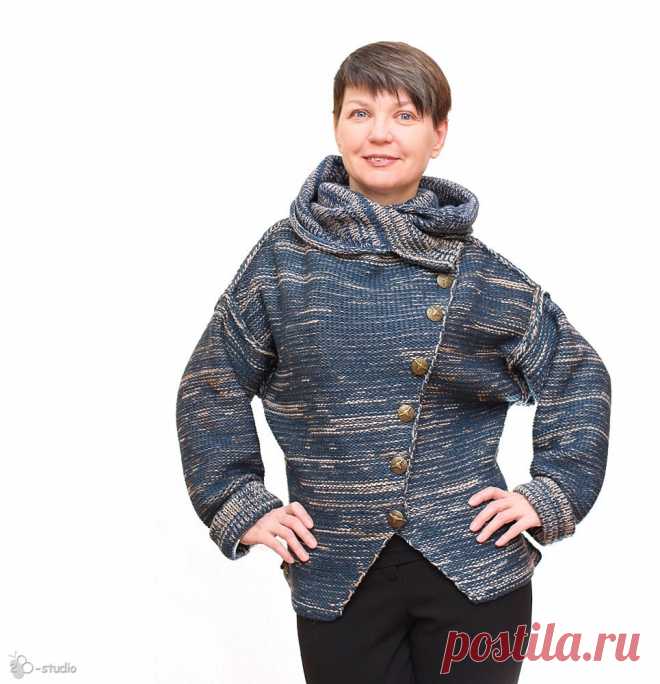 Вязаная косуха с капюшоном. Совместное вязание | 2b-studio. Вязаные трансформеры