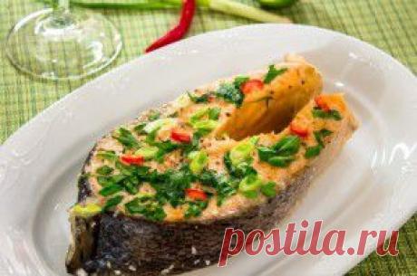 Семга в кокосовом молоке