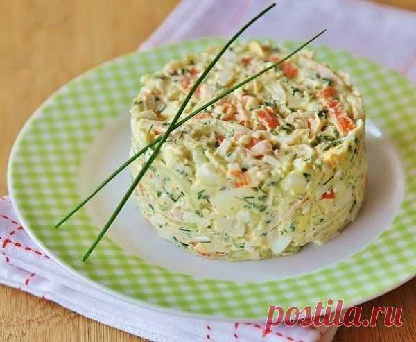 Салат из крабовых палочек с огурцом «Море волнуется раз» кулинарный рецепт с фото от Paragrams