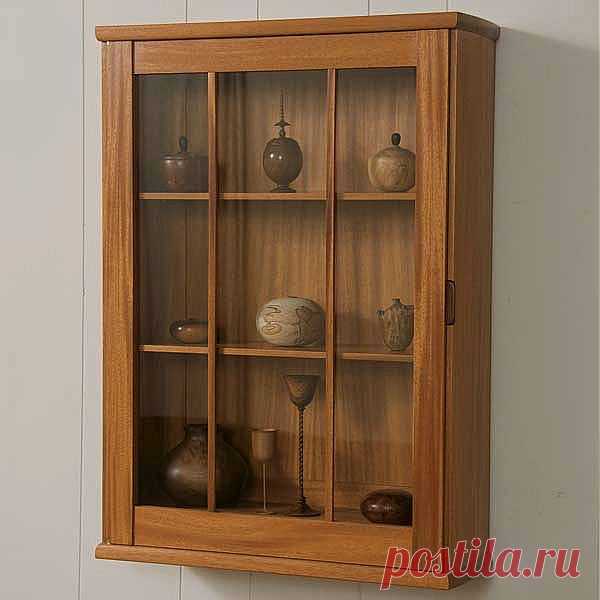 Настенные витрины Деревообработка план по Woodcraft Magazine