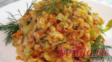 Шикарное легкое диетическое блюдо — самые вкусные тушеные кабачки с рисом