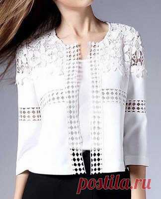 Patrón de chaqueta mezclada - Patrones gratis