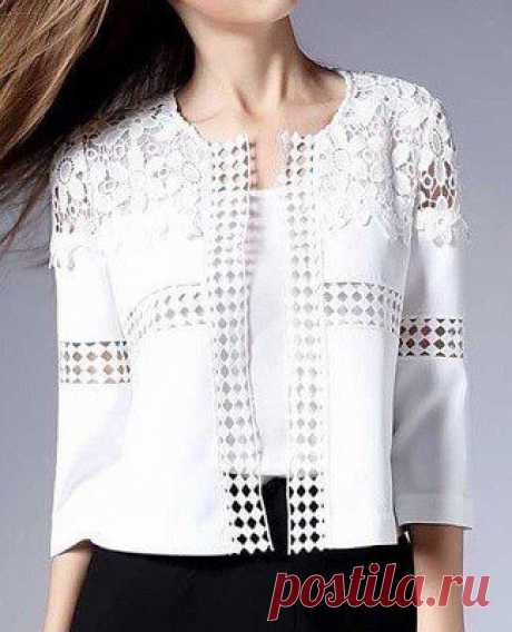 Patrón de chaqueta mezclada - Patrones gratis