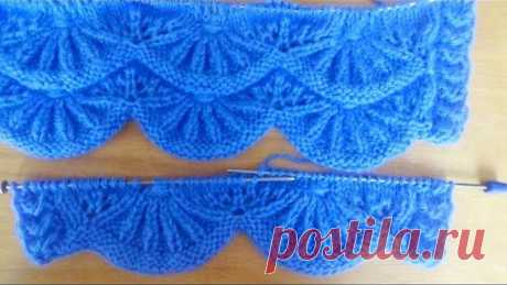 Узор спицами АЛСАЦИЙСКИЕ ГРЕБЕШКИ. Knitting Patterns